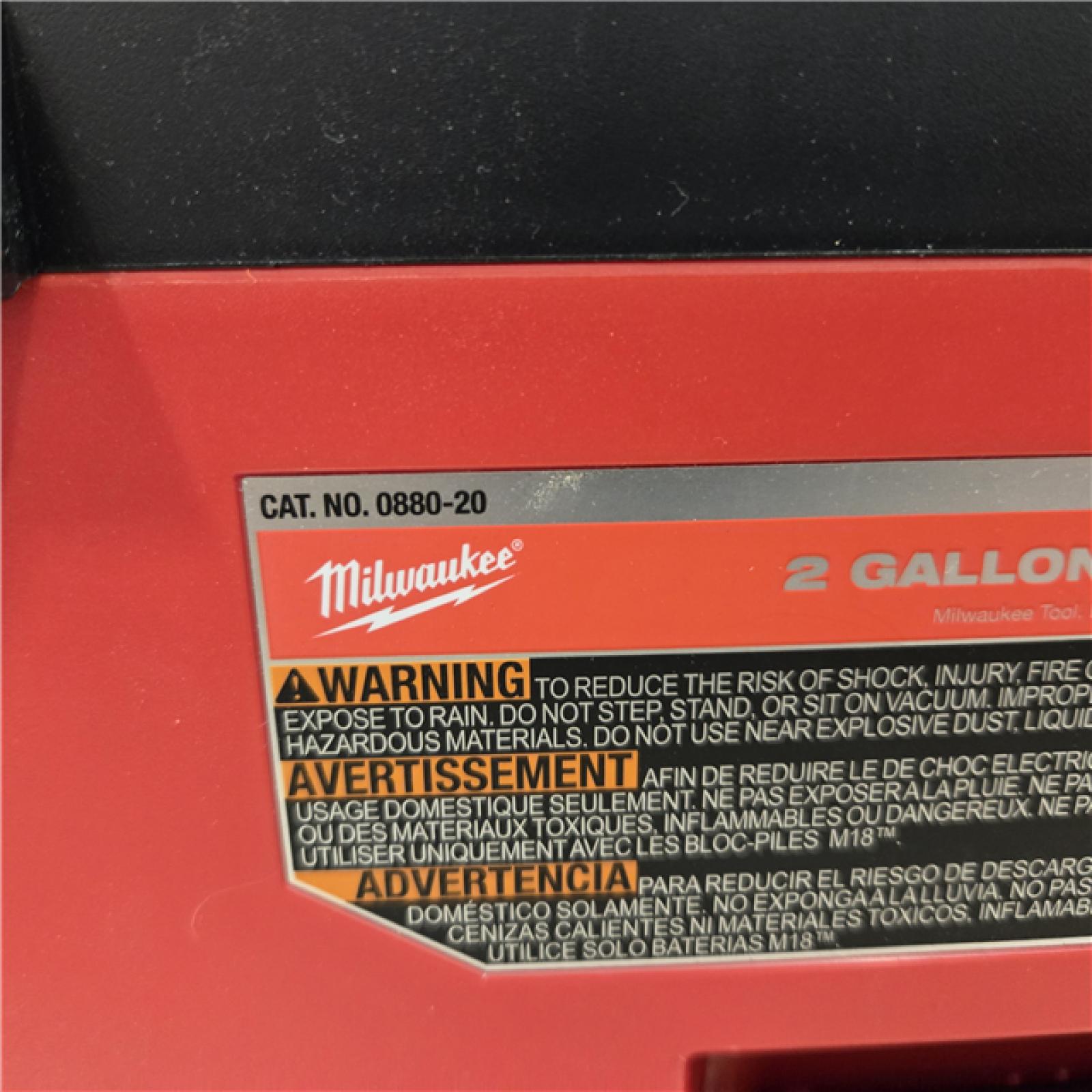 Milwaukee M18 2Gal Vacuum (Tool-Only)