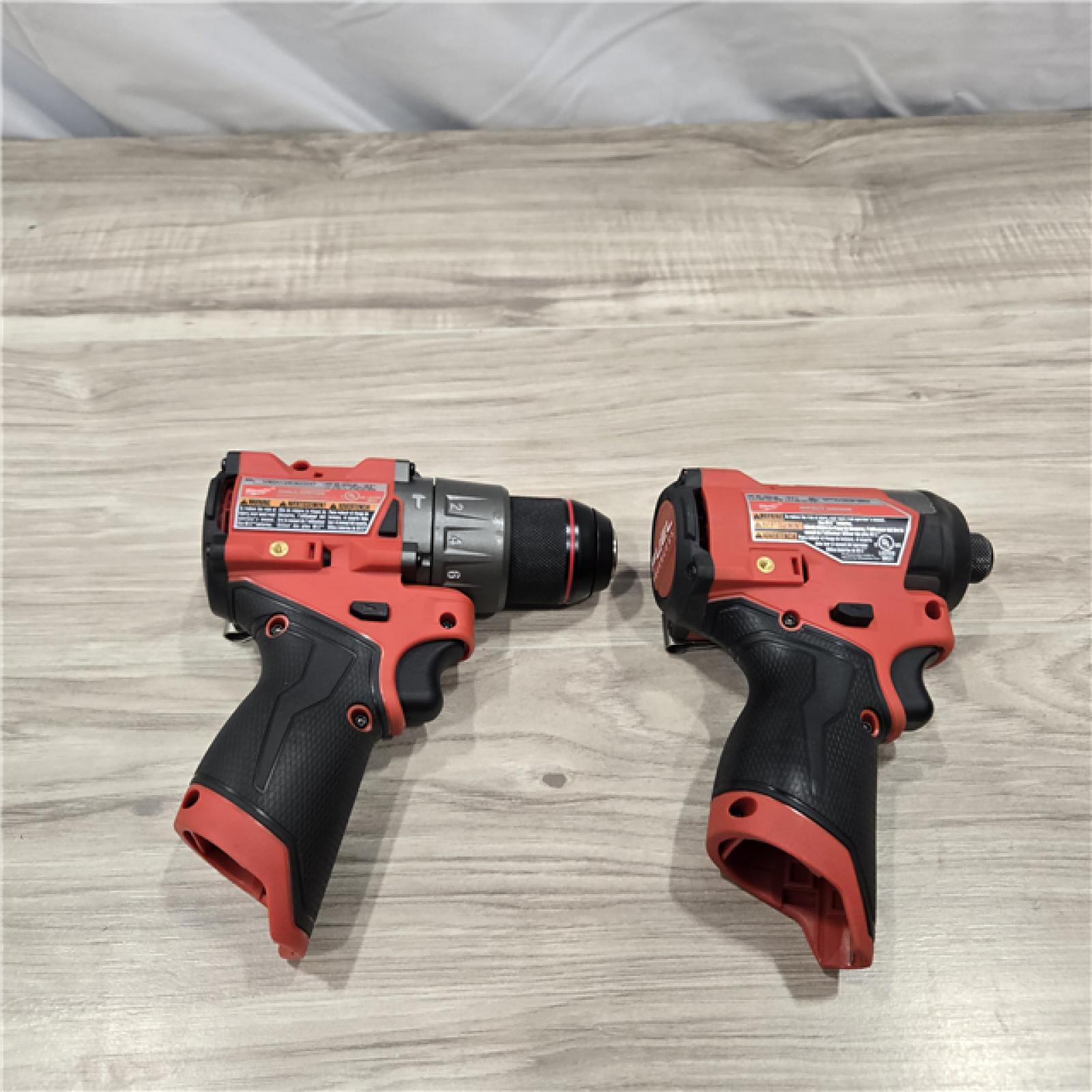 AS-IS Milwaukee 3497-22 12V Brushless Hammer Drill and Impact Driver Combo Kit