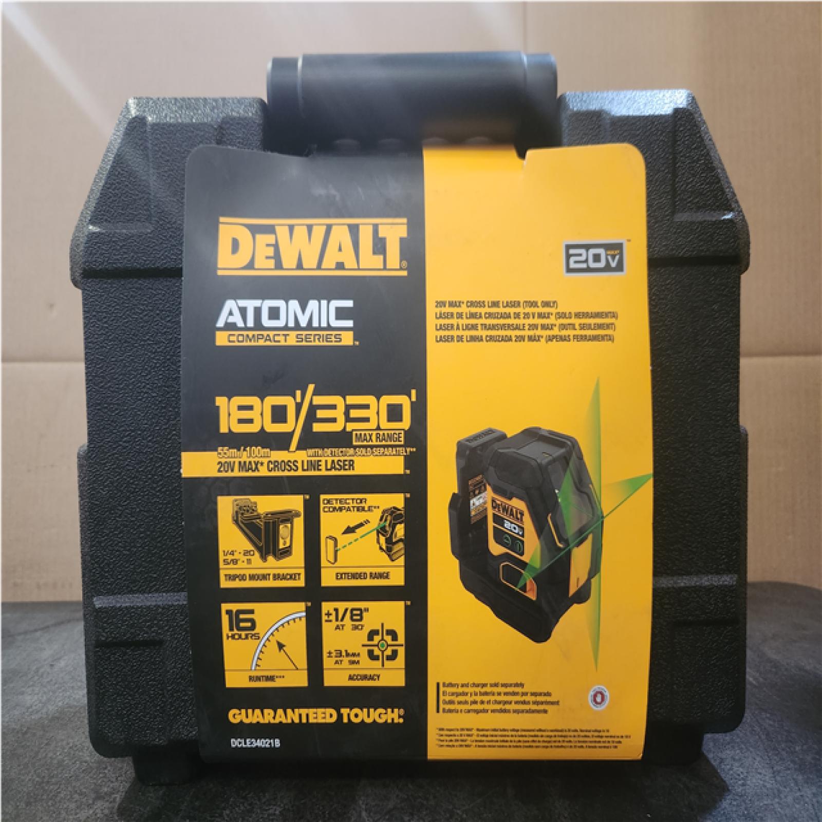 Phoenix NEW DEWALT 20V Green Cross Line Laser Level (Tool-Only)