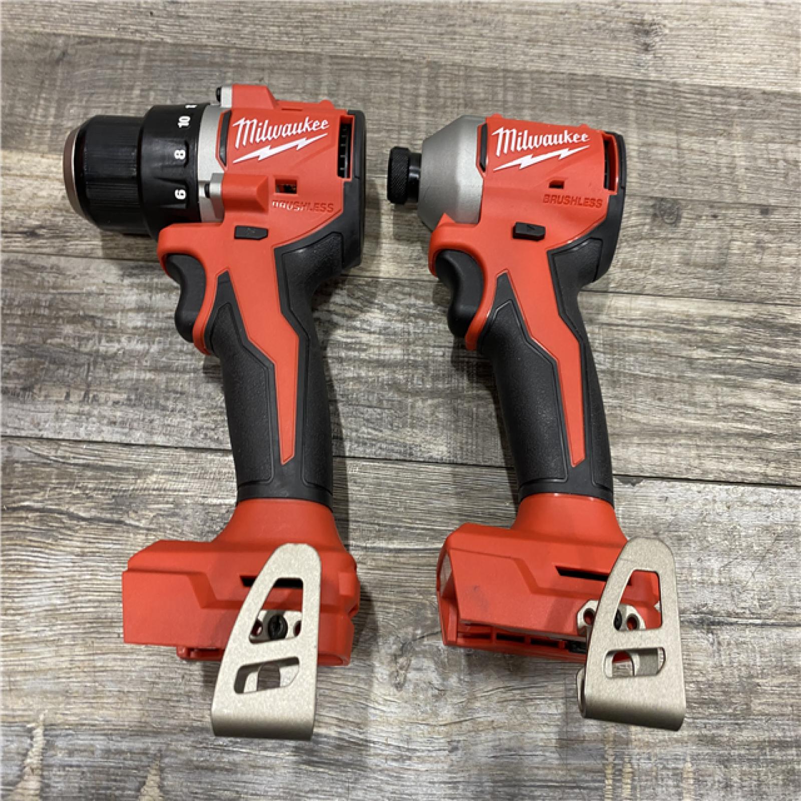 AS-IS Milwaukee 18V Lithium-Ion Brushless Cordless Compact Drill/Impact Combo Kit