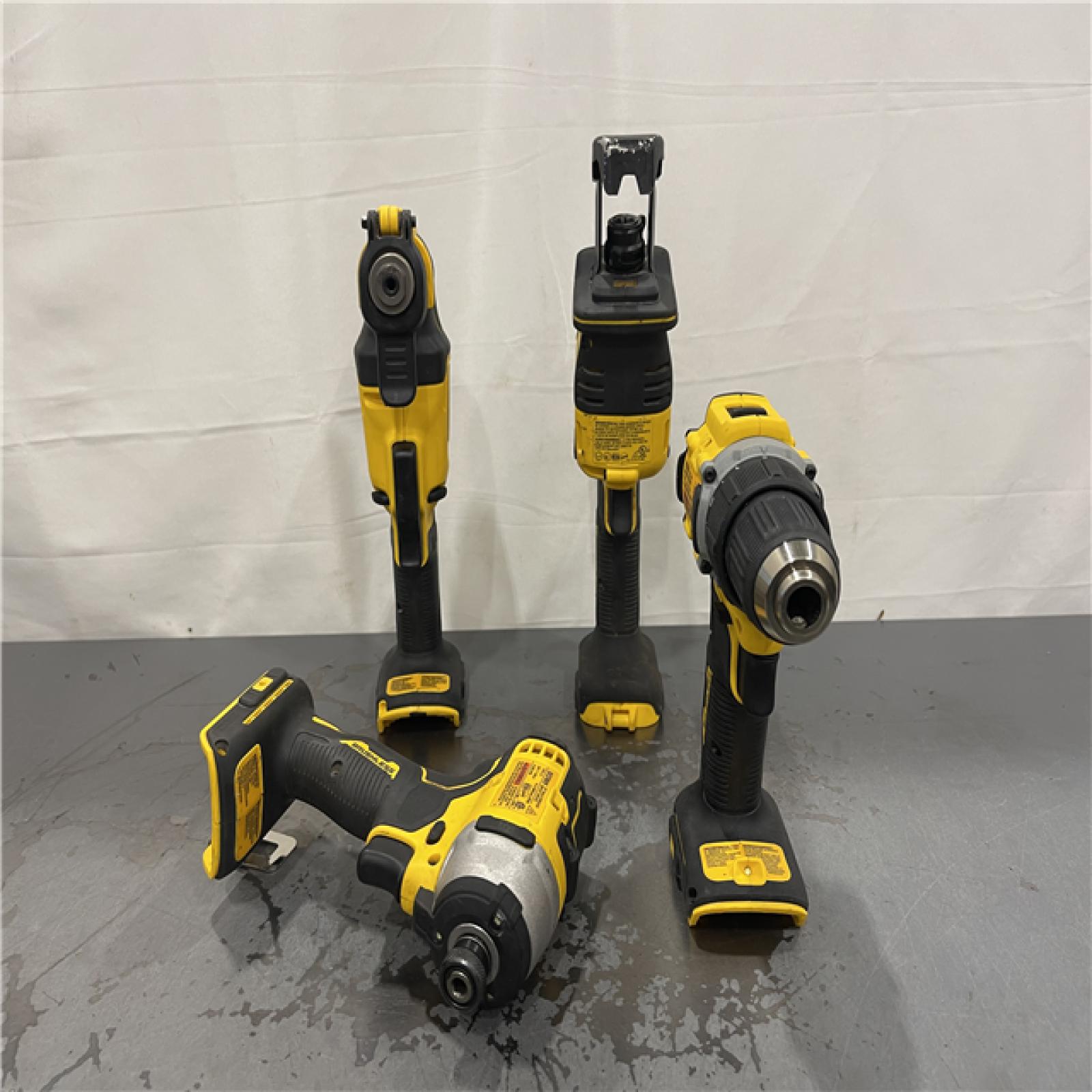AS-IS- DeWalt 20V MAX ATOMIC Cordless Brushless 4-Tool Combo Kit