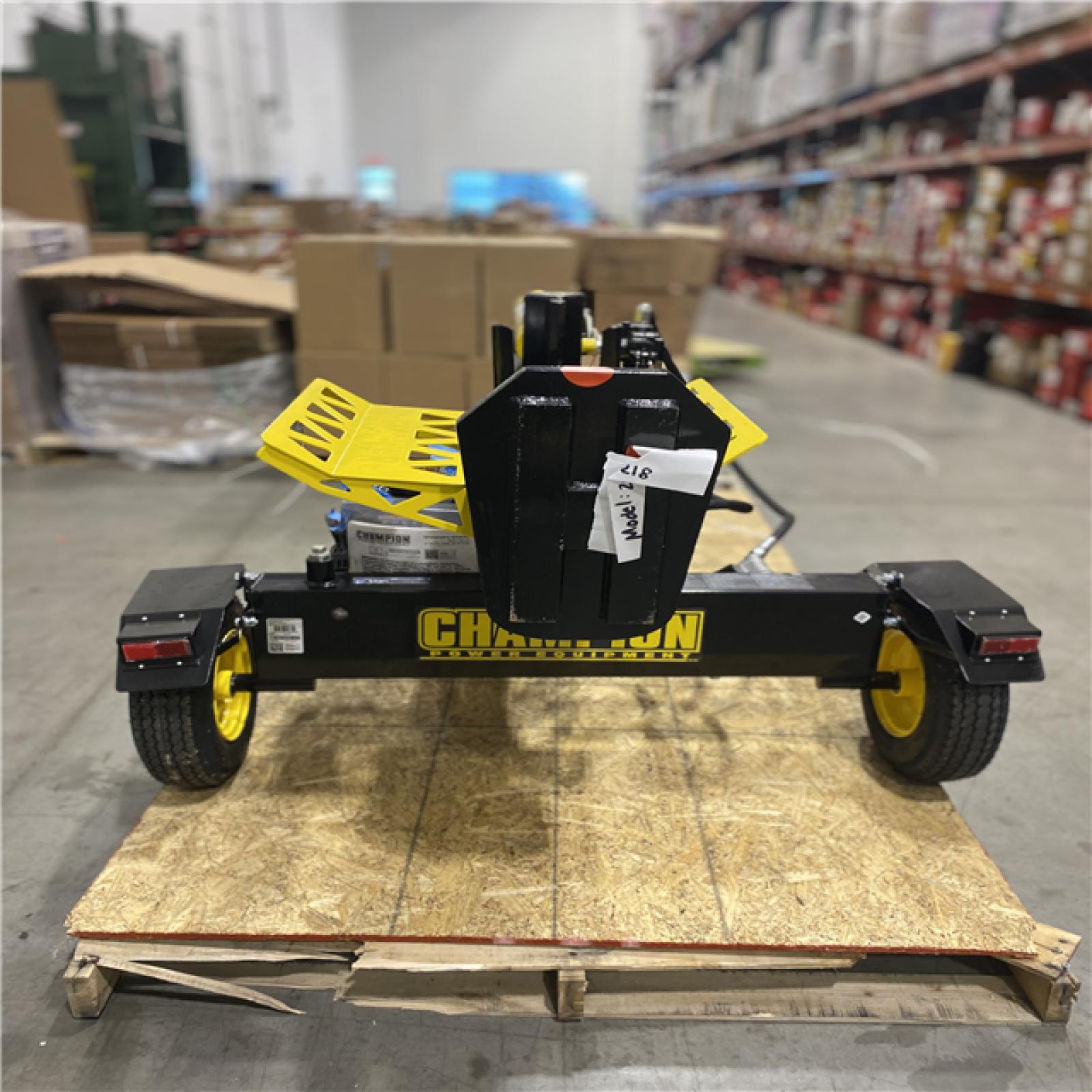 Dallas Location - As-Is  Champion Power Equipment 27 Ton 224 cc Gas Wood Log Splitter