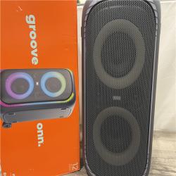 AS-IS ONN Bluetooth Wireless Party Speaker with Multicolour LED Lighting, 12 Hours Playtime
