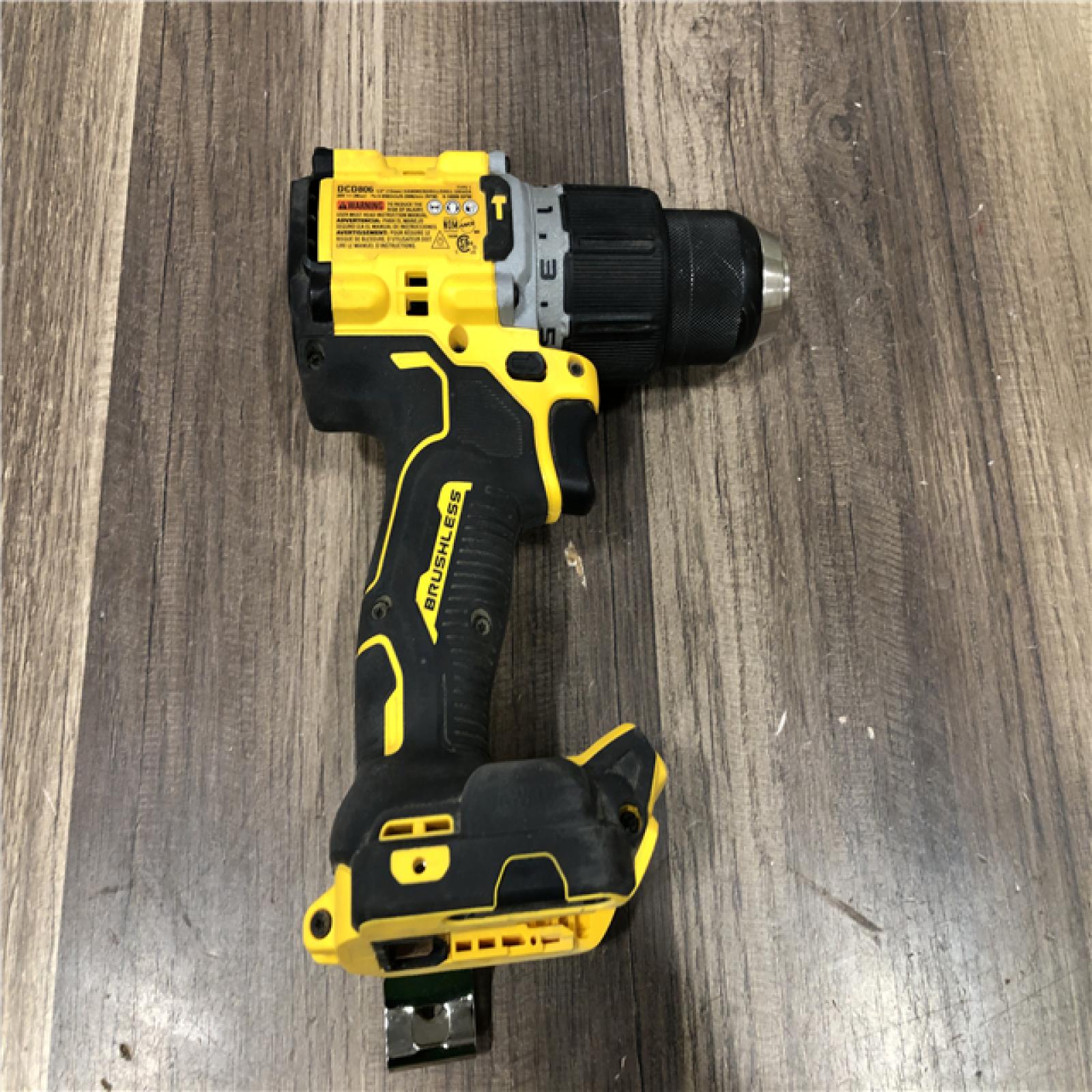 AS-IS DEWALT 20V XR Brushless Cordless 1/2 in. Hammer Drill (Tool-Only)