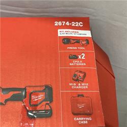NEW - Milwaukee 18V Lithium-Ion Cordless Short Throw Press Tool Kit