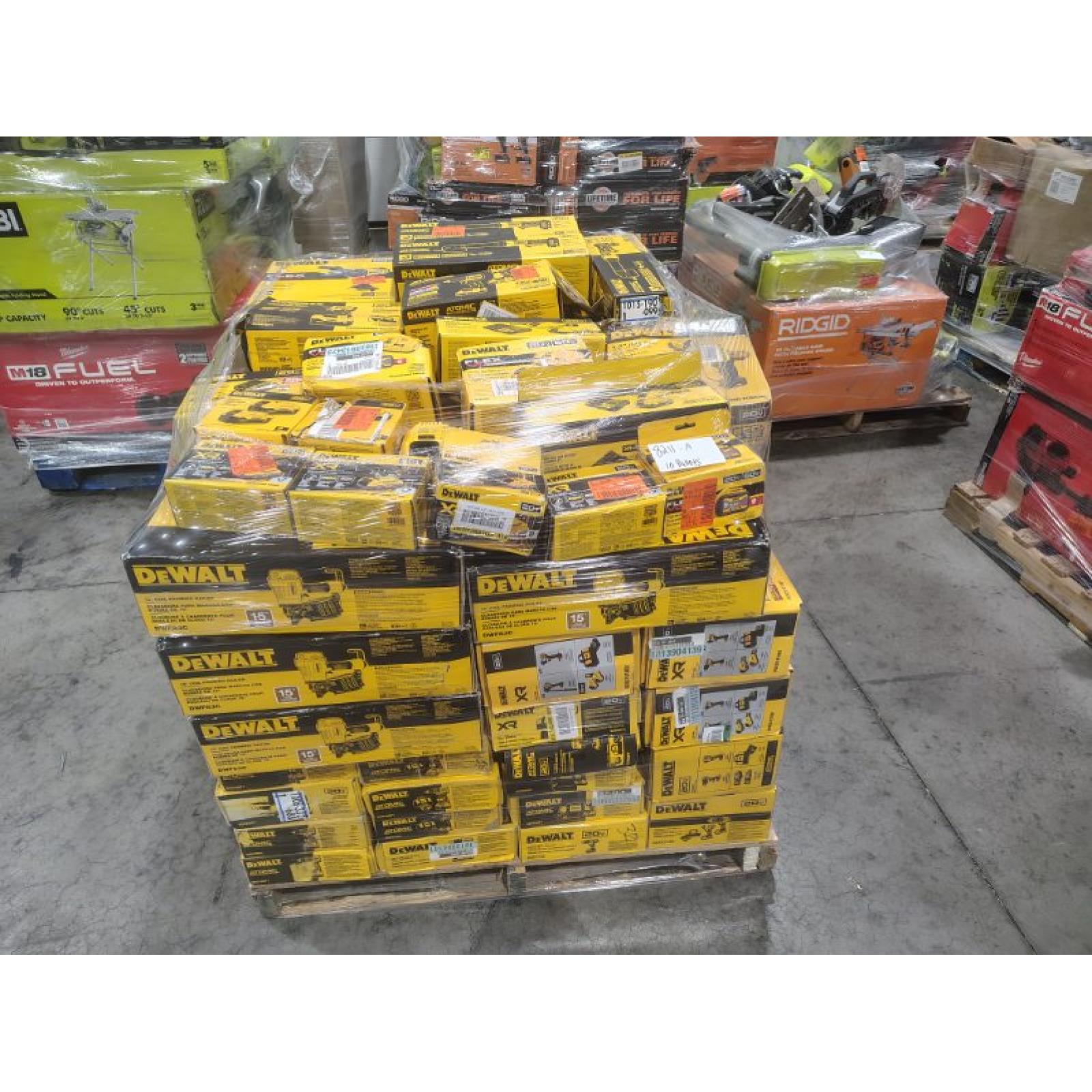Pittston Location As-Is Power Tools Partial Truckload (10 Pallets) 8211--A
