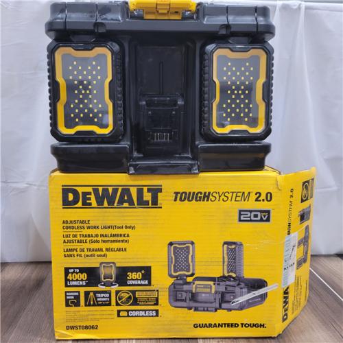 AS-IS Tough System 2.0 Flex Volt 20V/60V Cordless 4000 Lumen LED Adjustable Folding Panel Work Light