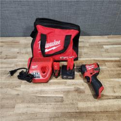 HOUSTON LOCATION - AS - IS Milwaukee FUEL 12V Lithium-Ion Brushless Cordless 1/4 in. Hex Impact Driver Kit