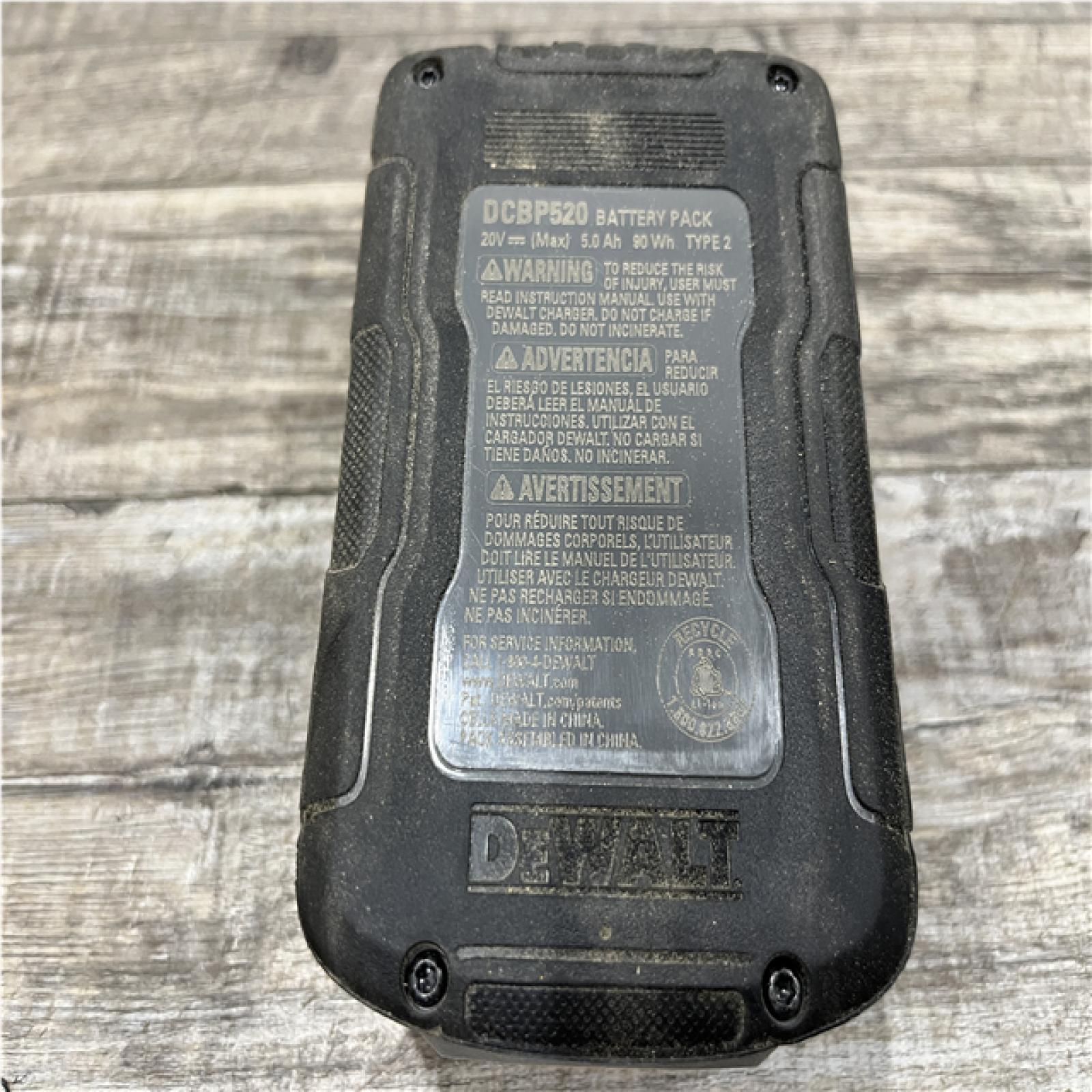 AS-IS DEWALT POWERSTACK 20V Lithium-Ion 5.0Ah Battery Pack