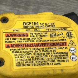 AS-IS DEWALT 20-Volt MAX XR Copper Cutter (Tool Only)