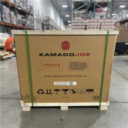 DALLAS LOCATION -AS-IS Kamado Joe Big Joe III 24-inch Standalone Charcoal Grill in Red & Ash Tool