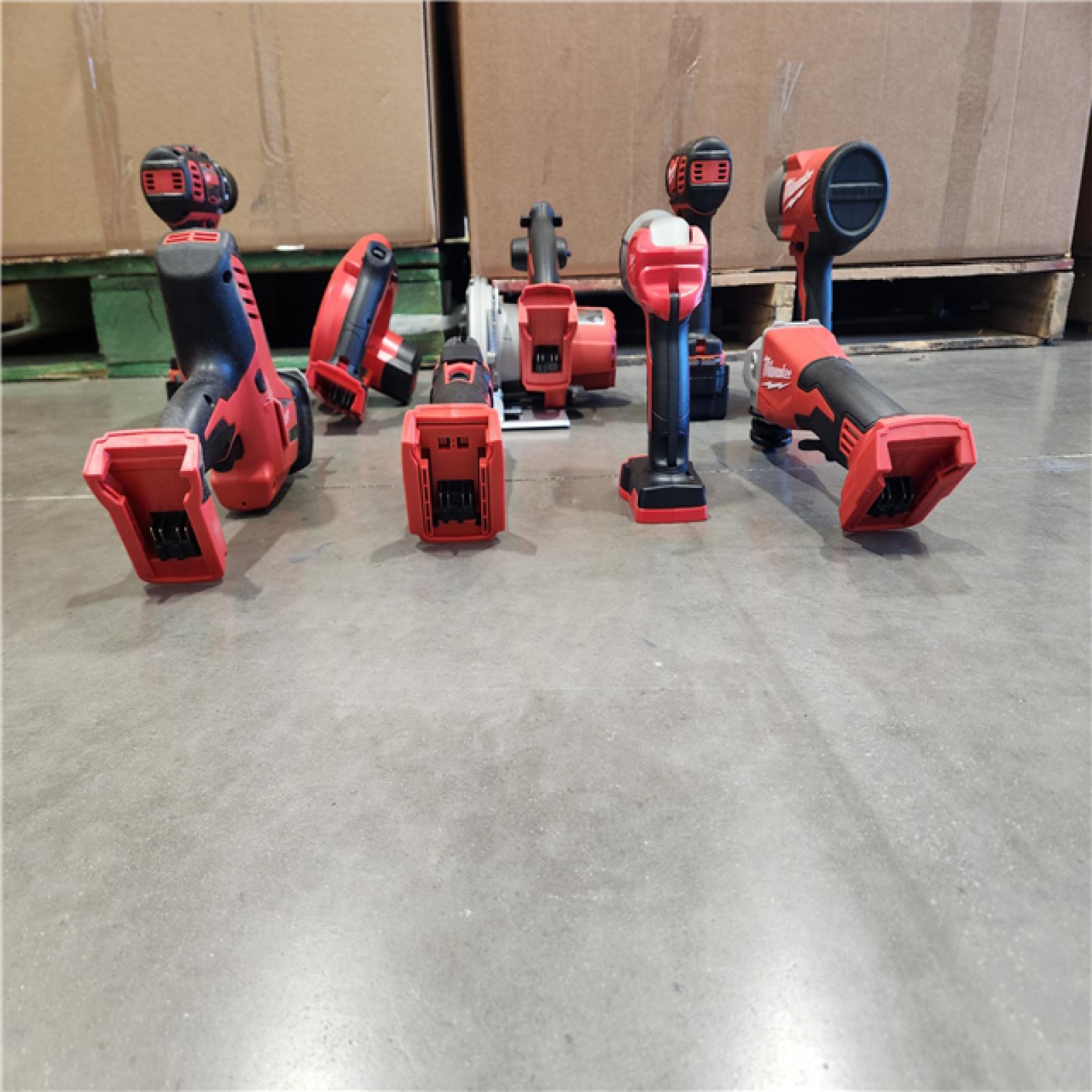 AS-IS- Milwaukee 18-Volt Lithium-Ion Cordless (9-Tool) Combo Kit