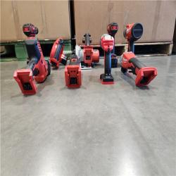 AS-IS- Milwaukee 18-Volt Lithium-Ion Cordless (9-Tool) Combo Kit