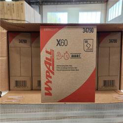 Phoenix Location NEW Kimberly Clark 34790 Wypall X60 Absorbent Cloths, White, 10/Boxes Pallet (28-Cases)