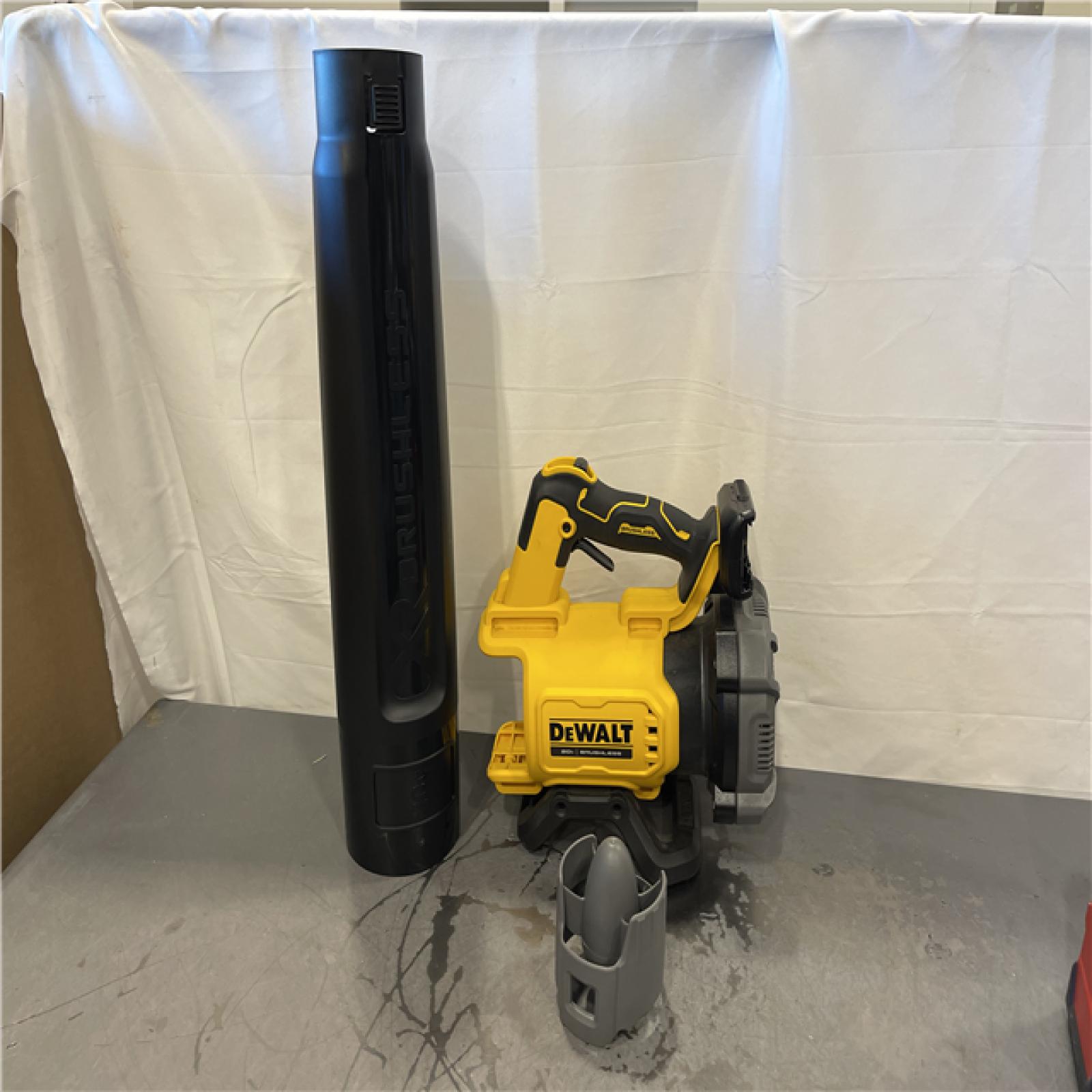 AS-IS - DEWALT 20V MAX 125 MPH 450 CFM Brushless Cordless Handheld Leaf Blower with Concentrator Nozzle