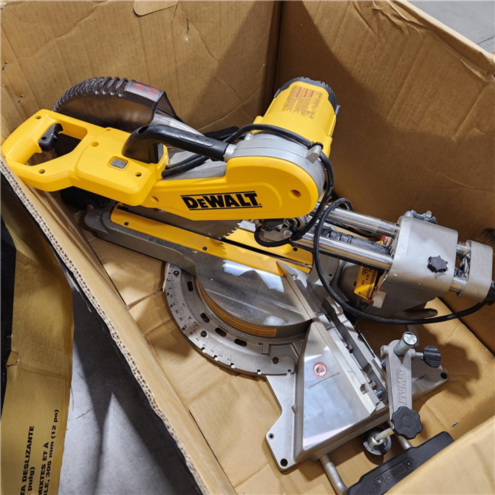 As-Is- DeWALT  12in Double Bevel Sliding Compound Miter Saw