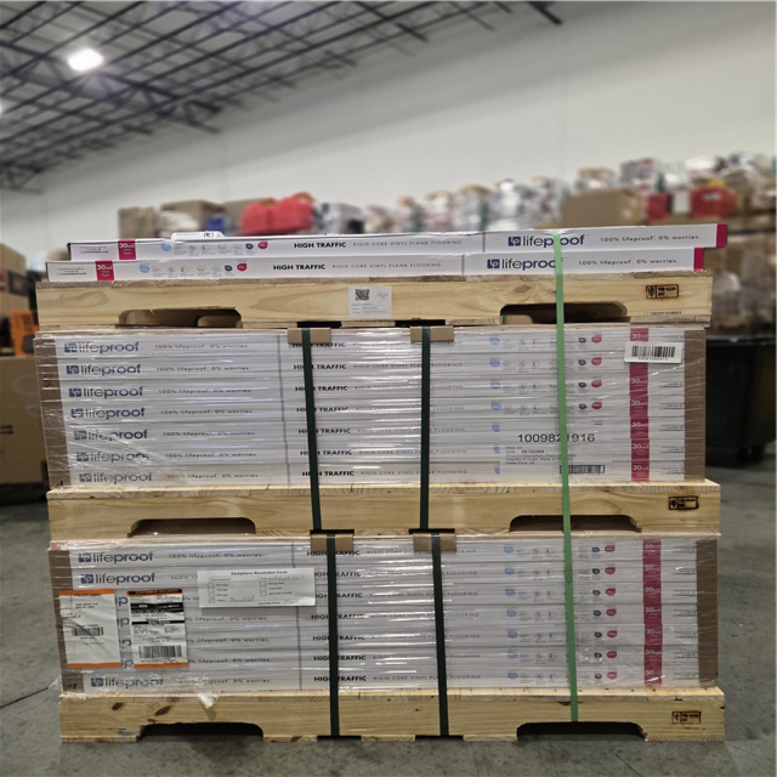 DALLAS LOCATION- Lifeproof Fresh Oak 30 MIL x 8.7 in. W x 48 in. L Click Lock Waterproof Luxury Vinyl Plank Flooring (20.1 sq. ft./case) PALLET-(66 UNITS)