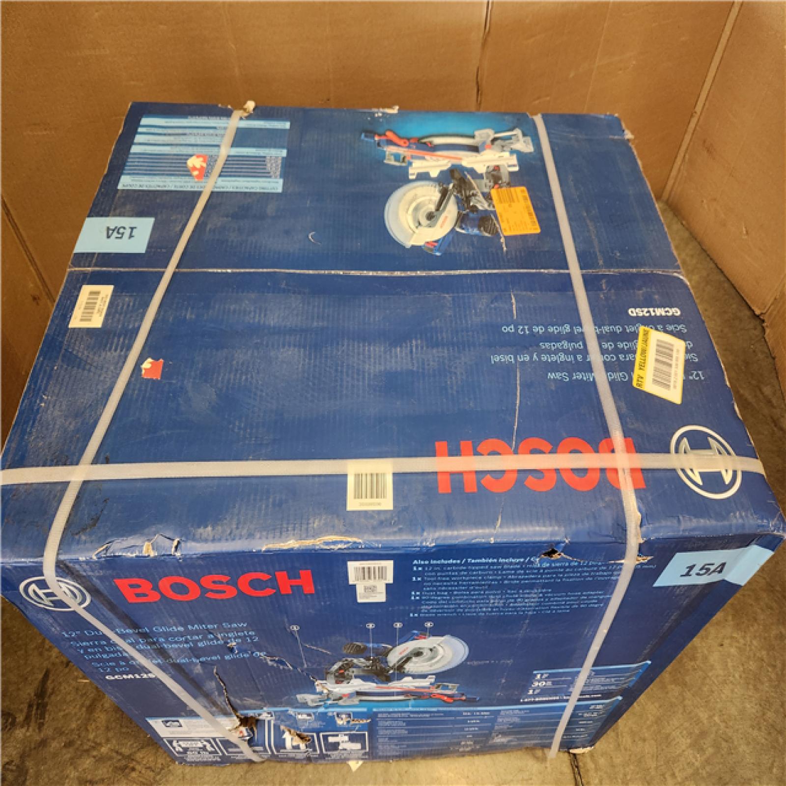 Phoenix NEW Bosch 15 Amp 12 in. Corded Dual-Bevel Sliding Glide Miter Saw with 60 Tooth Saw Blade SEALED