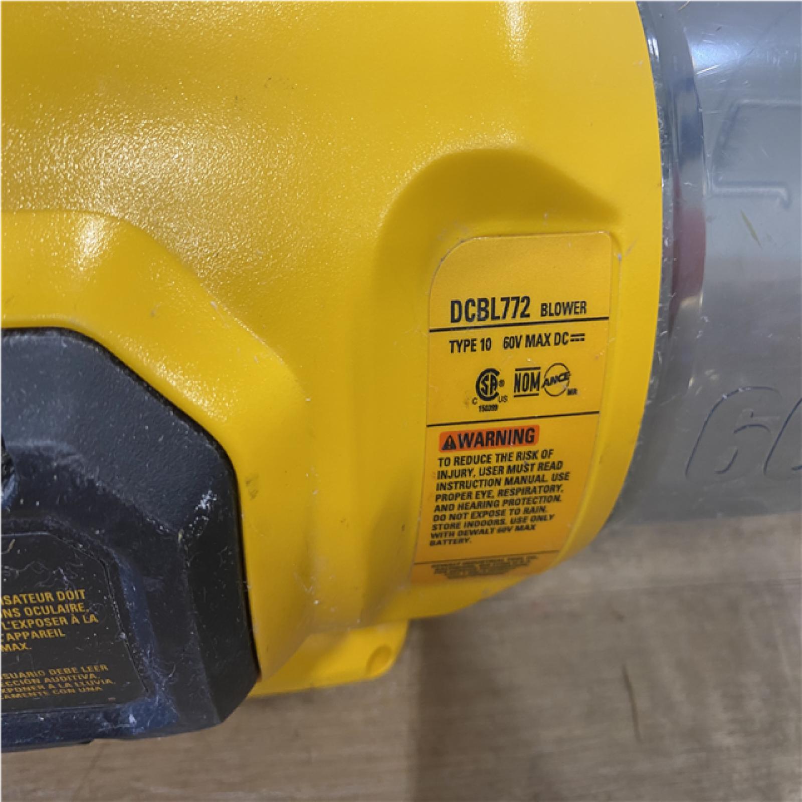 AS-IS DEWALT FLEXVOLT 60V MAX 125 MPH 600 CFM Brushless Cordless Battery Powered Blower Kit