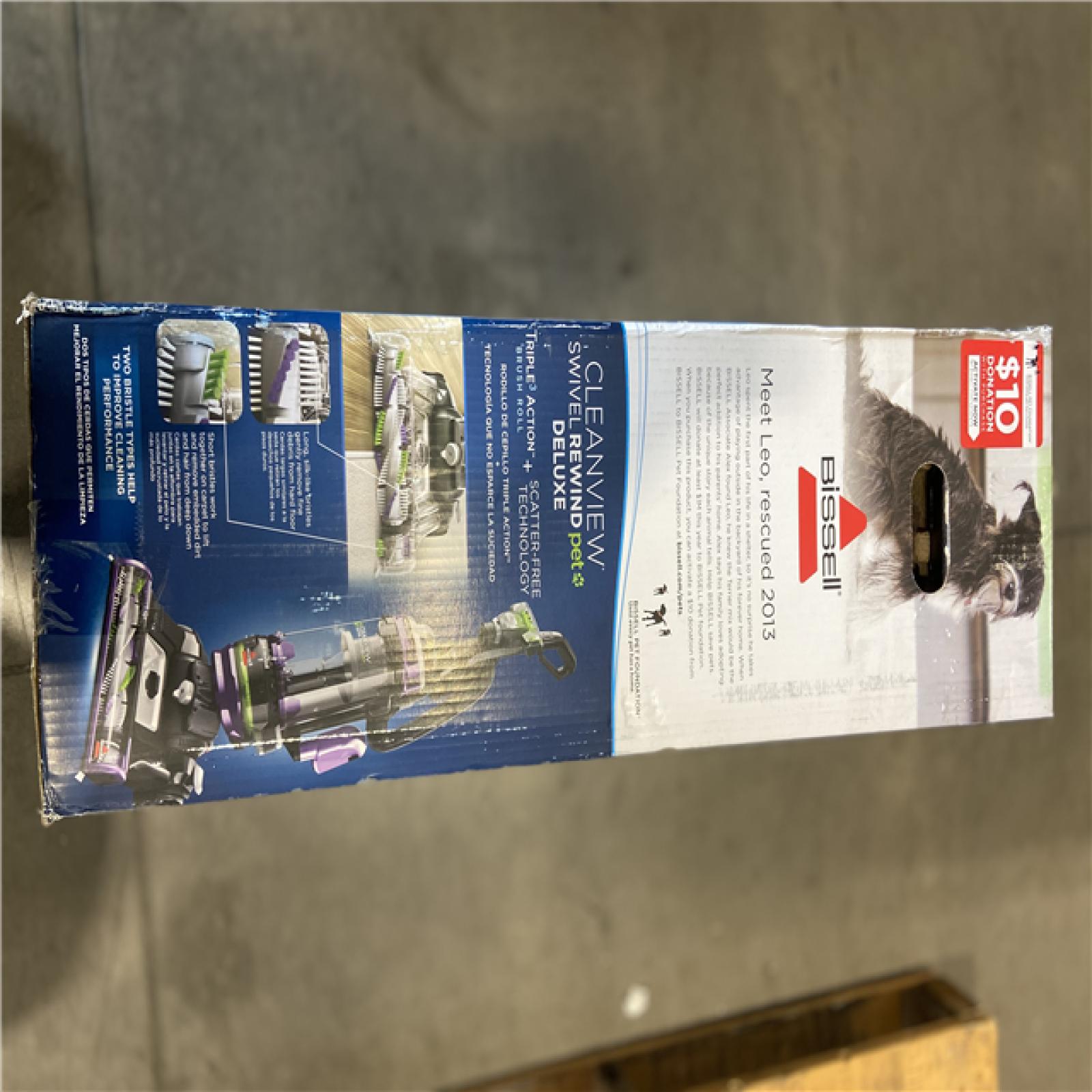 NEW!- BISSELL CleanView Swivel Rewind Bagless Pet Upright Vacuum Cleaner