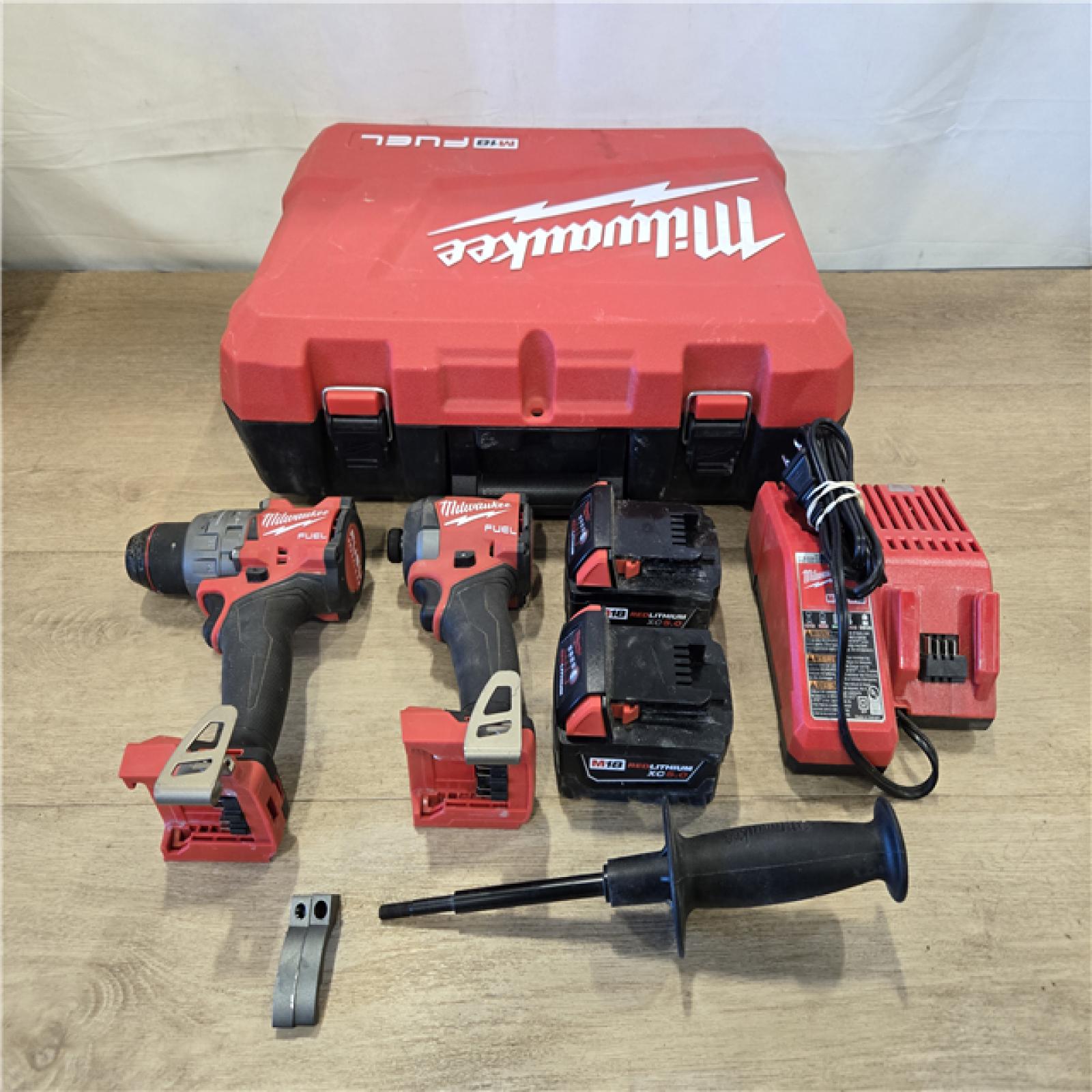 AS-IS Milwaukee FUEL 18V Cordless Hammer Drill and Impact Driver Combo Kit