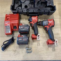AS-IS Milwaukee FUEL 18V Lithium-Ion Brushless Cordless Hammer Drill and Impact Driver Combo Kit