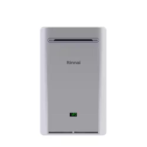 NEW! - Rinnai High Efficiency Non-Condensing 9.8 GPM Residential 199,000 BTU Exterior Natural Gas Tankless Water Heater