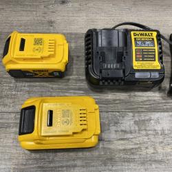 AS-IS DEWALT 20V MAX Lithium-Ion Starter Kit with 4.0 Ah and 5.0 Ah Batteries and Charger