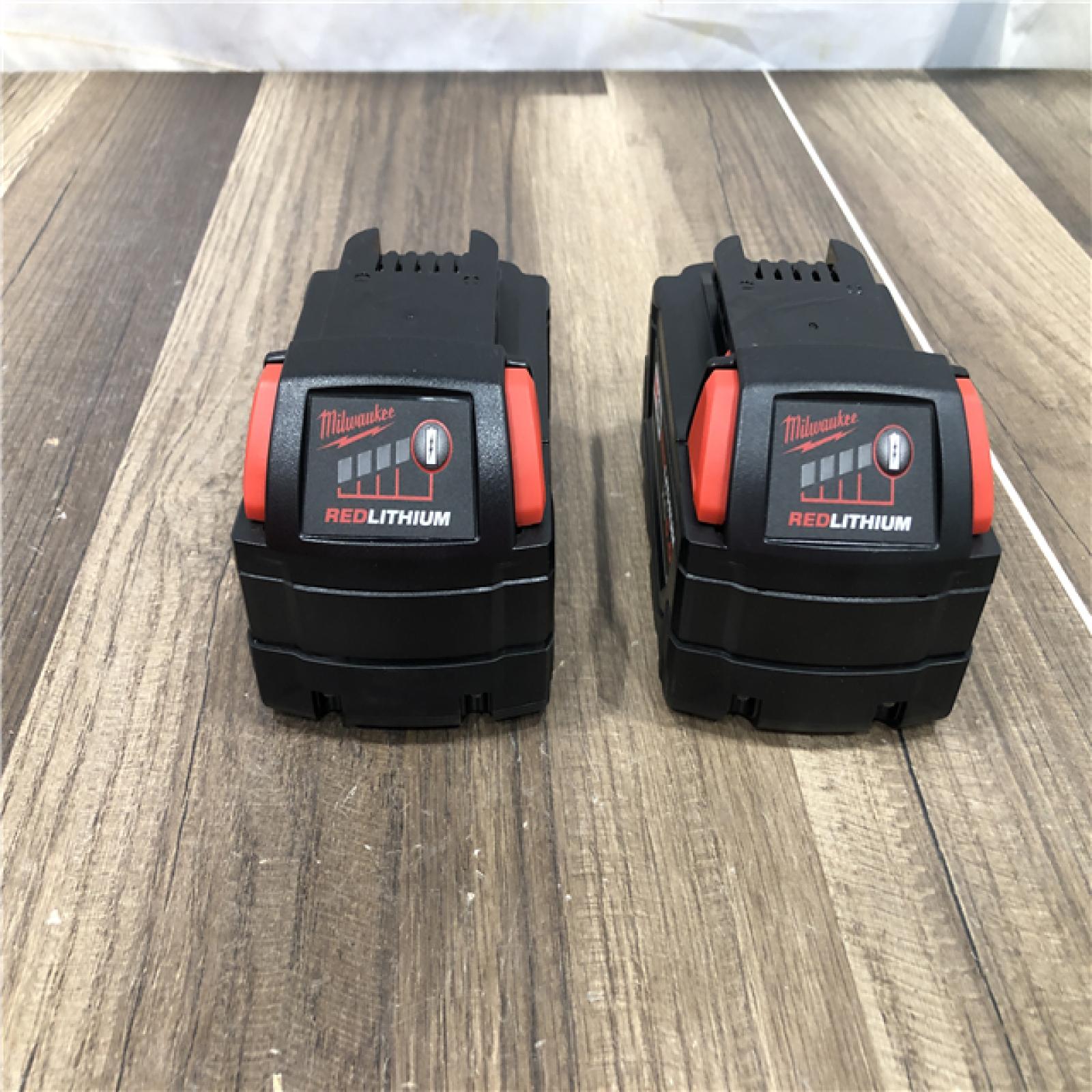 AS-IS Milwaukee 18-Volt Lithium-Ion XC Extended Capacity 5.0 Ah Battery Pack (2-Pack)