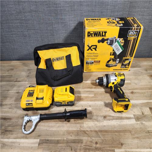 HOUSTON LOCATION - AS-IS (APPEARS LIKE NEW) DEWALT 20V XR Lithium-Ion Cordless Hammer Drill Kit with 8.0 Ah Battery, Charger and Kit Bag