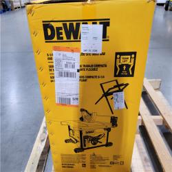 California AS-IS DEWALT 8-1/4 (210mm) COMPACT JOB SITE TABLE SAW AND FOLDING STAND