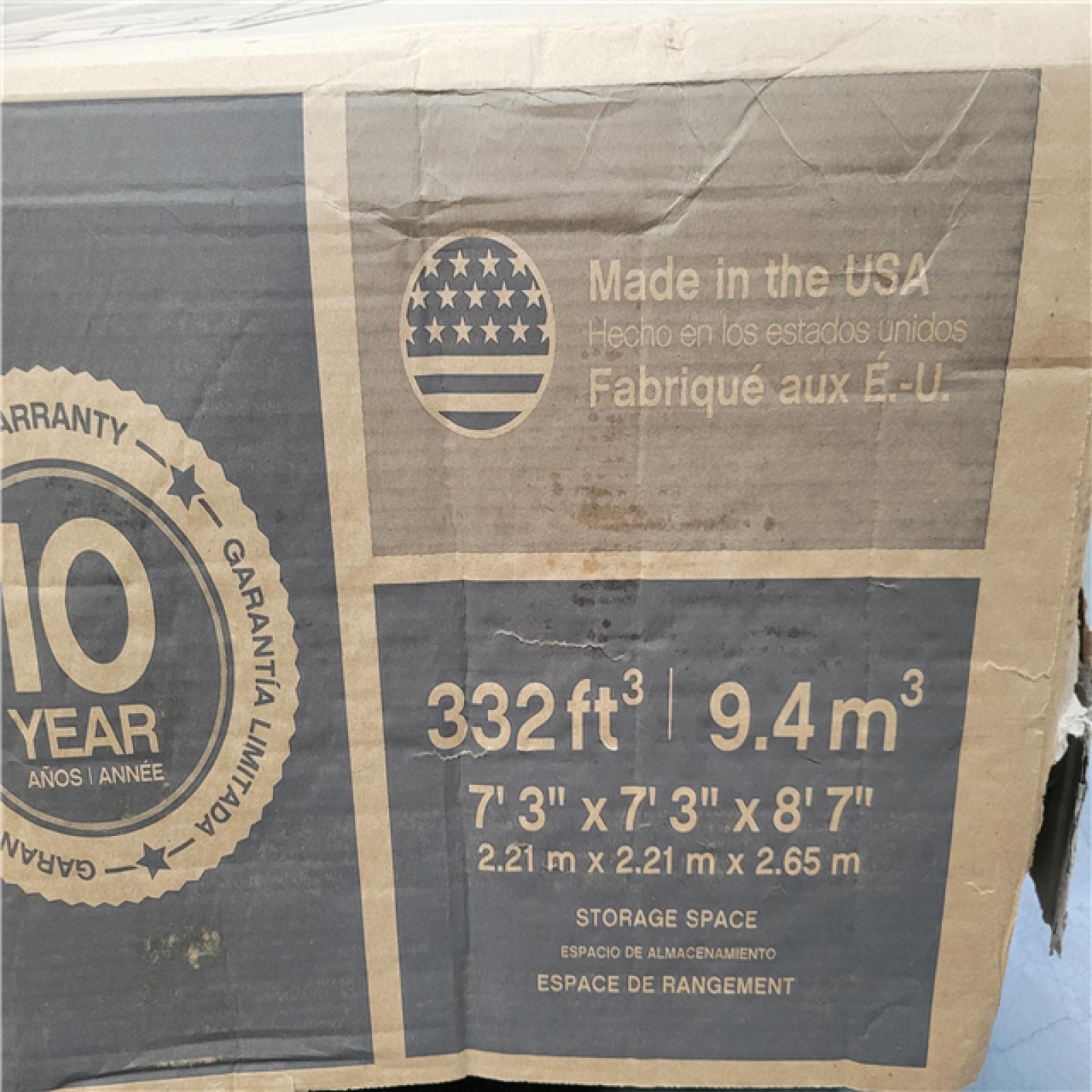 CALIFORNIA AS-IS RUBBERMAID BIG MAX SHED