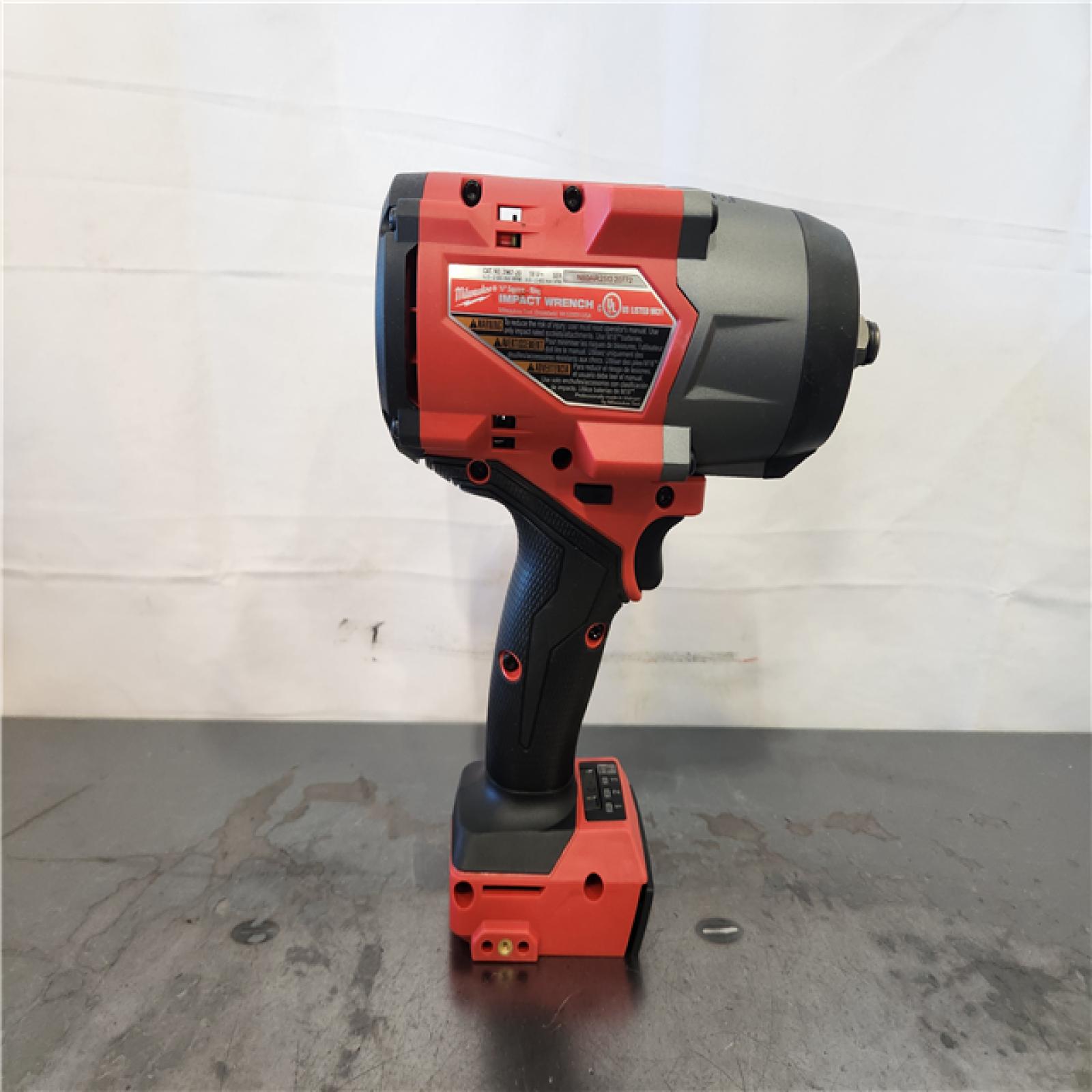 AS-IS- Milwaukee FUEL 18V Lithium-Ion Brushless Cordless 1/2 in. Impact Wrench with Friction Ring (Tool-Only)