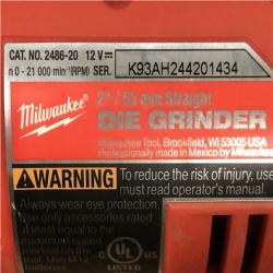AS-IS Milwaukee FUEL 12V Lithium-Ion Brushless Cordless 1/4 in. Straight Die Grinder (Tool-Only)