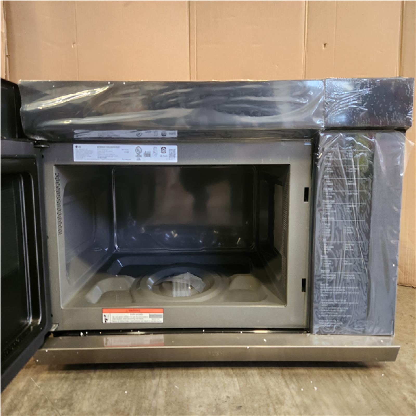 Phoenix NEW LG 2.1 cu. ft. 30 in. Width PrintProof Stainless Steel 1 050-Watt Smart Over-the-Range Microwave Oven with ExtendaVent 2.0
