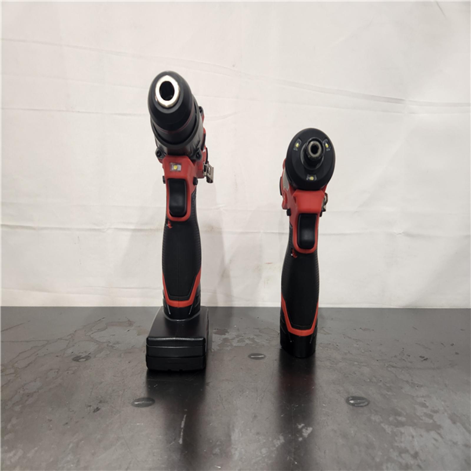 AS-IS- Milwaukee 3497-22 12V Brushless Hammer Drill and Impact Driver Combo Kit