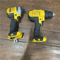 AS-IS DeWALTA® 20V MAX Cordless Drill Driver/Impact Driver Combo Kit 1.3 Ah Lithium Ion