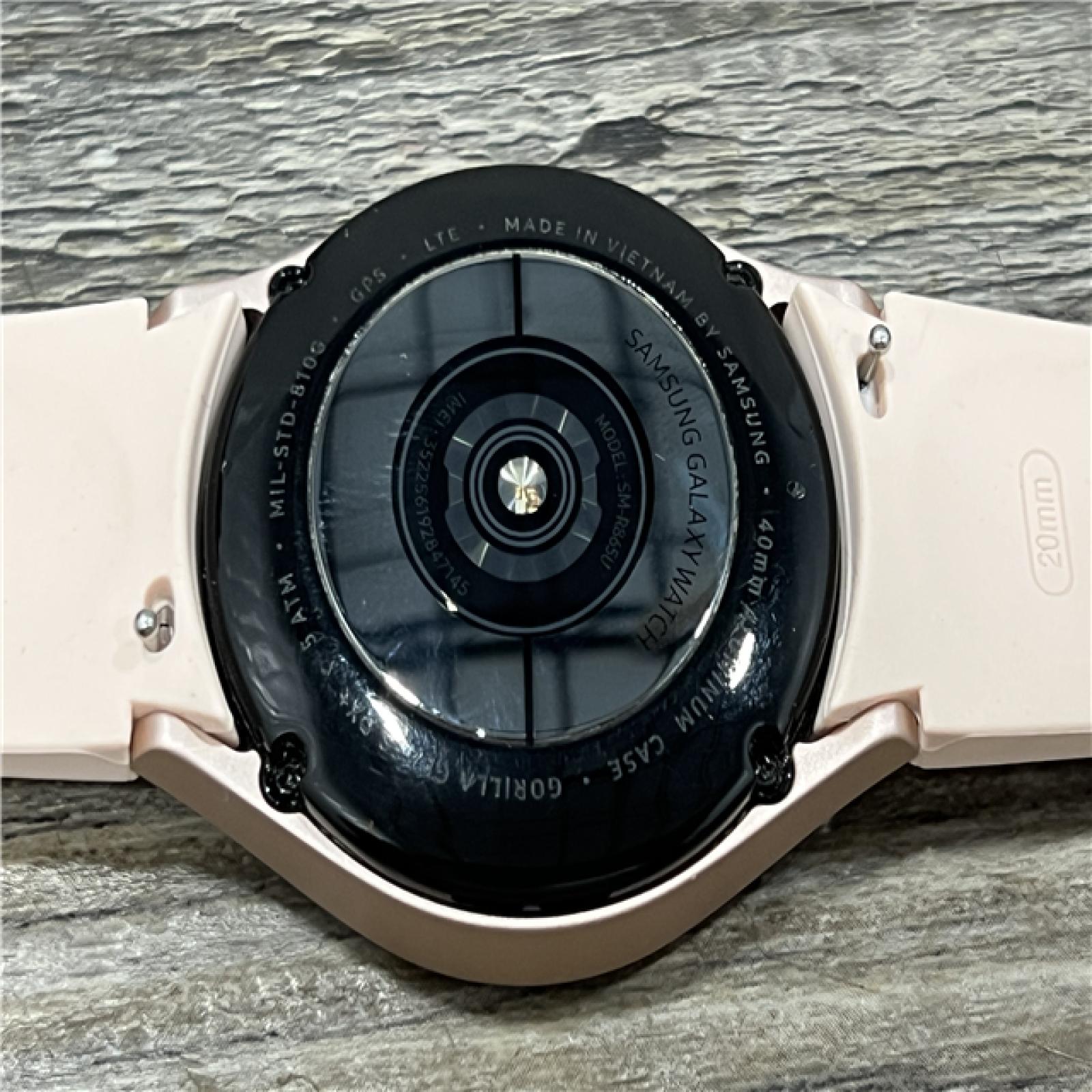 AS-IS Samsung Galaxy Watch4 40mm Smartwatch-Pink Gold-GPS-LTE