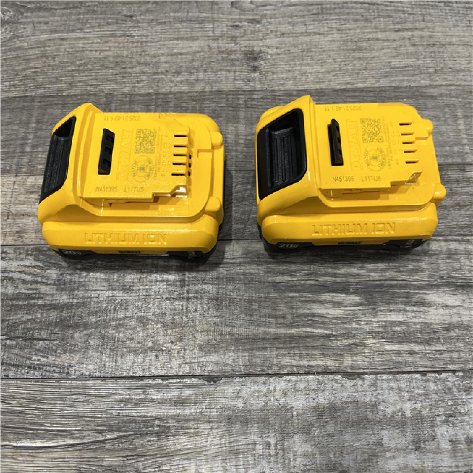 AS-IS DEWALT 20V MAX Compact Lithium-Ion 3.0Ah Battery Pack (2 Pack)