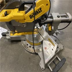 As-Is-DEWALT 15 Amp Corded 12 in. Double Bevel Sliding Compound Miter Saw