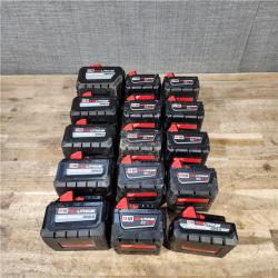 HOUSTON LOCATION - AS-IS MILWAUKEE BATTERY PACK QTY - 15