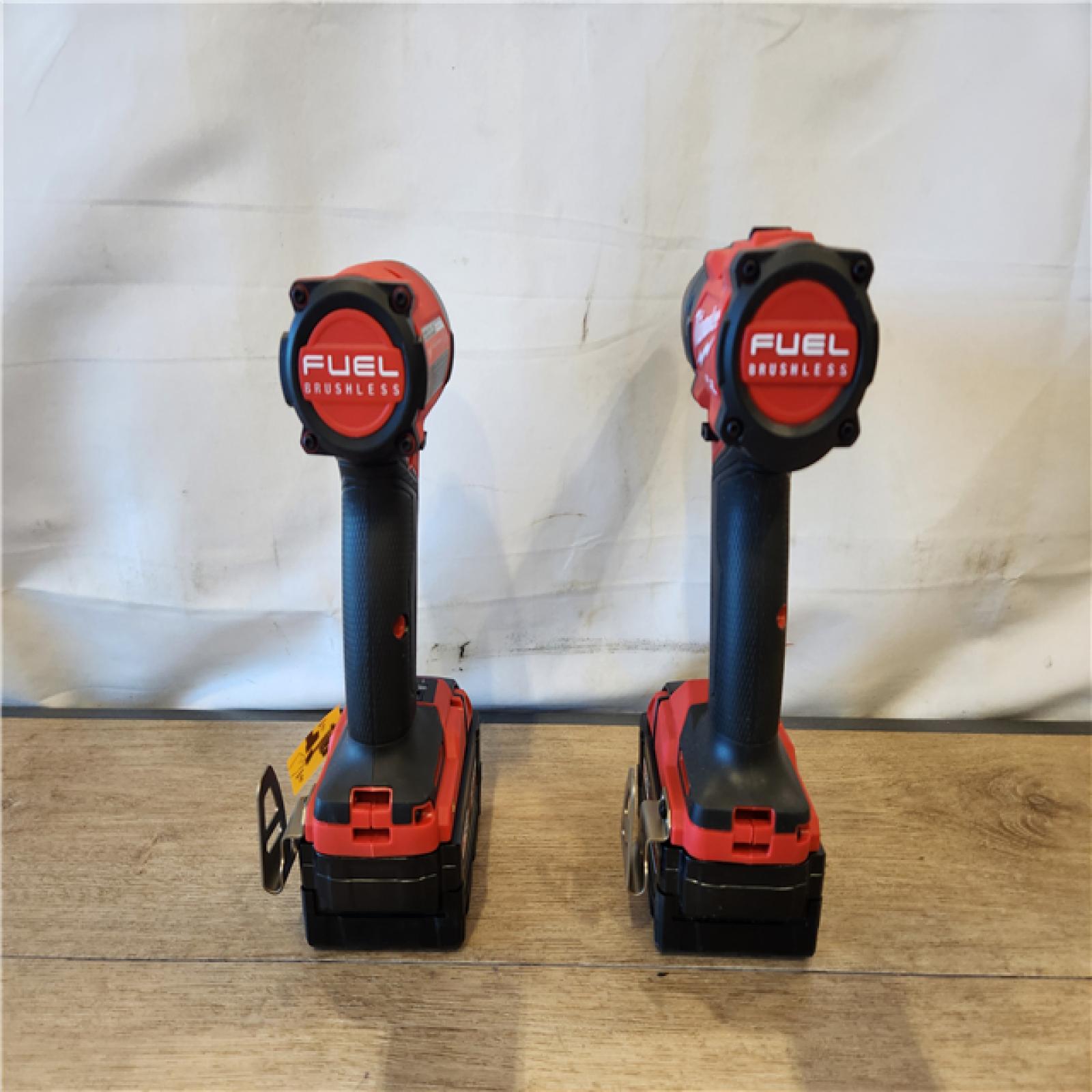 AS-IS- Milwaukee  FUEL 18V Lithium-Ion Brushless Cordless Hammer Drill and Impact Driver Combo Kit