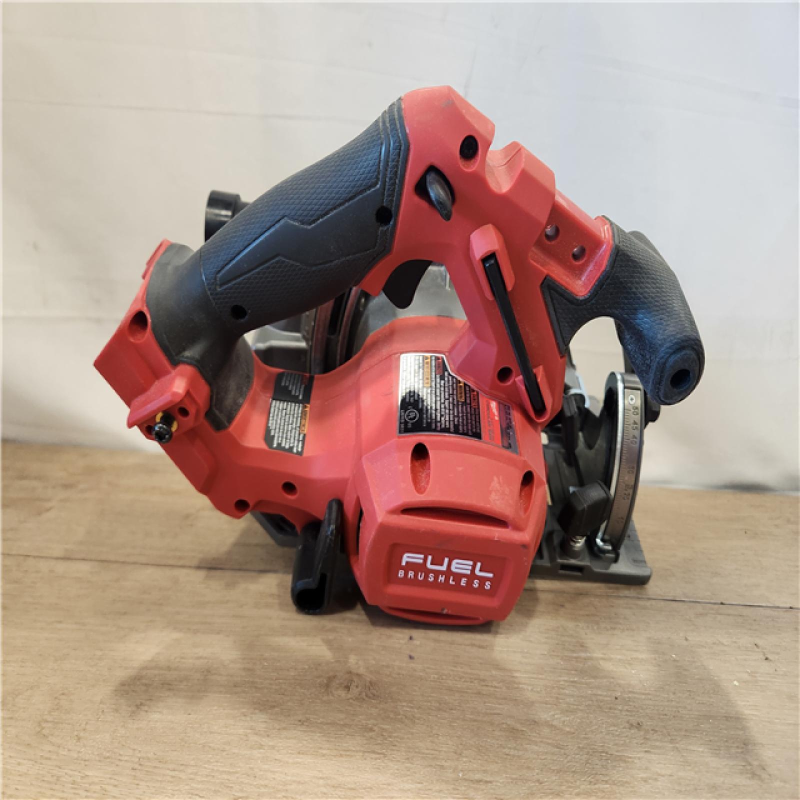 AS-IS- Milwaukee FUEL 18V Lithium-Ion Brushless Cordless 6-1/2 in. Circular Saw (Tool-Only)