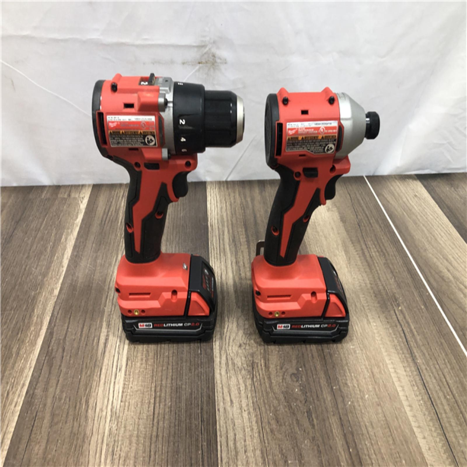 AS-IS Milwaukee M18 18V Lithium-Ion Brushless Cordless Compact Drill/Impact Combo Kit