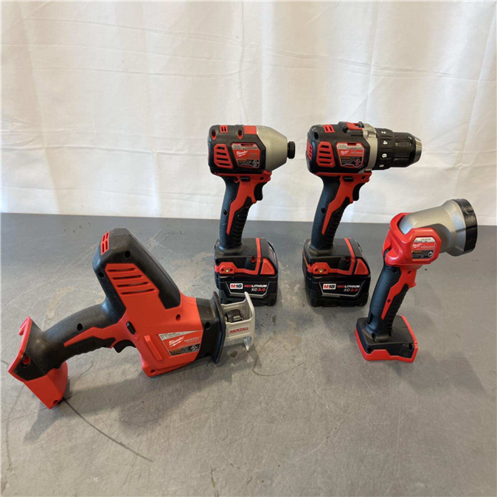 AS-IS - Milwaukee M18 18-Volt Lithium-Ion Cordless Combo Kit 7-Tool Kit