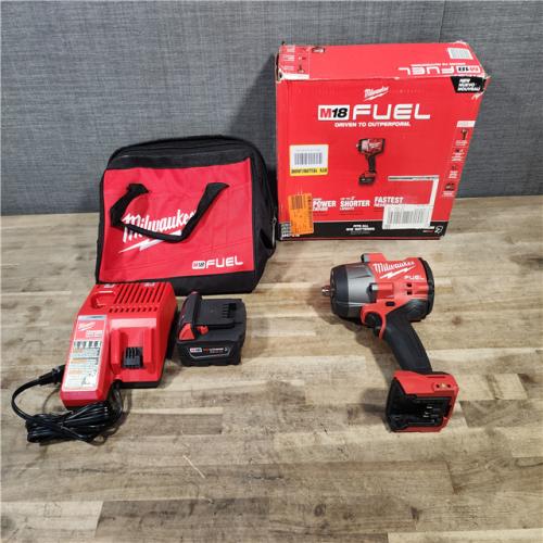 HOUSTON LOCATION - AS-IS Milwaukee M18 1/2 in. Cordless Brushless High Torque Impact Wrench Kit (Battery & Charger)