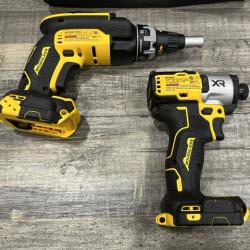 AS-IS DEWALT 20V MAX Lithium-Ion Cordless Brushless Screwgun and Impact Combo Kit