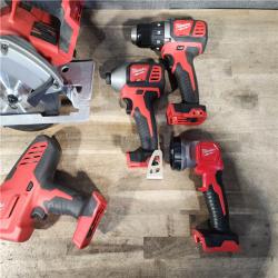HOUSTON LOCATION - AS-IS MILWAUKEE 5 TOOL COMBO KIT W/ (2) BATTERY & CHARGER