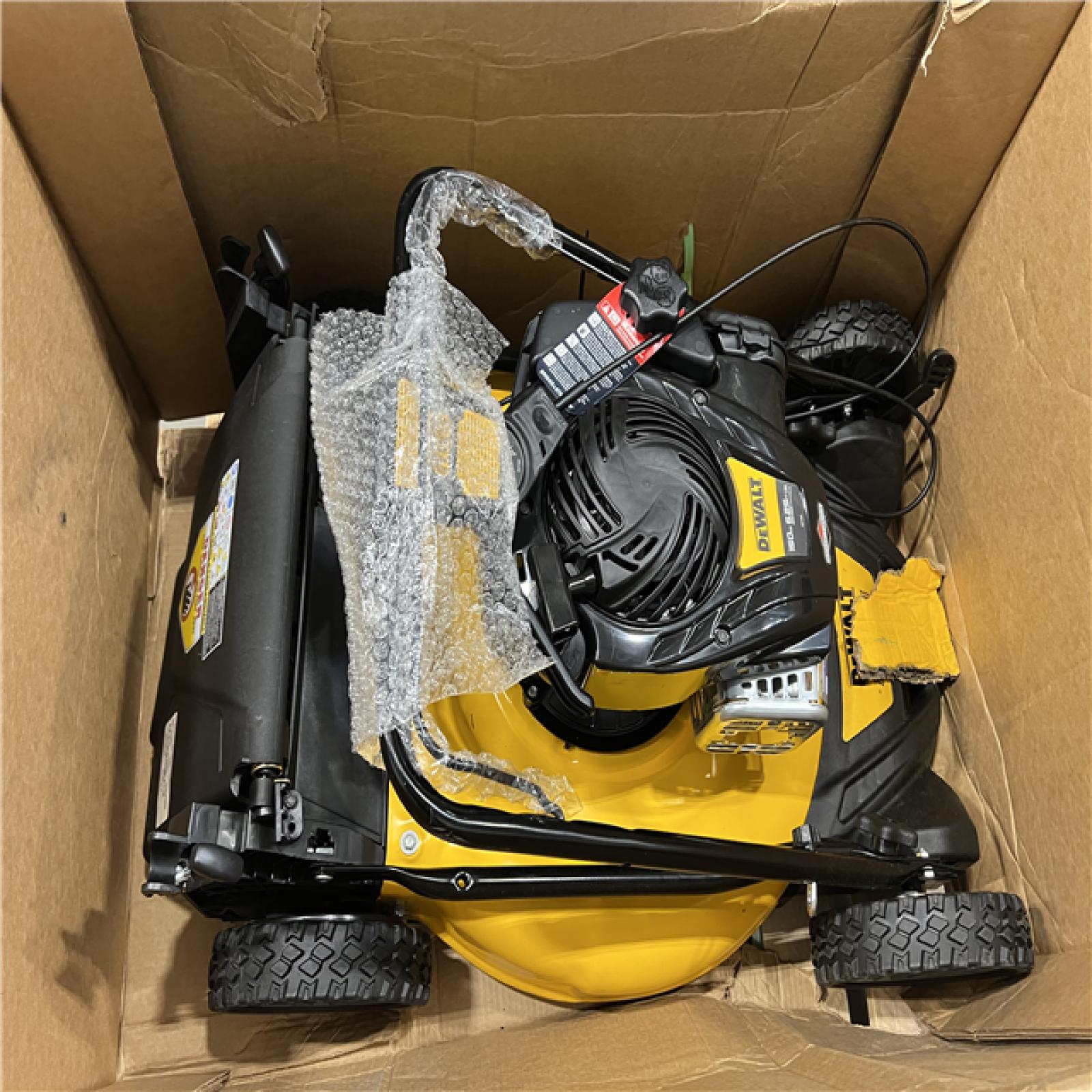 DALLAS LOCATION - DEWALT 21 in. 150cc Briggs and Stratton 625ex Engine Rear Wheel Drive 2-in-1 Gas Self Propelled Walk Behind Lawn Mower