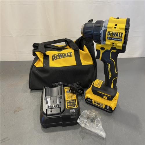 AS-IS - DEWALT ATOMIC COMPACT SERIES 20V MAX* Brushless Cordless 1/2 Drill/Driver Kit